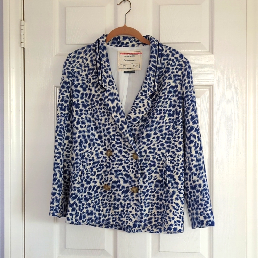 Cartonnier Blue Leopard Blazer